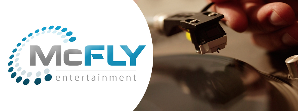 Logo McFly-Entertainment, DJ Dirk Jeske.